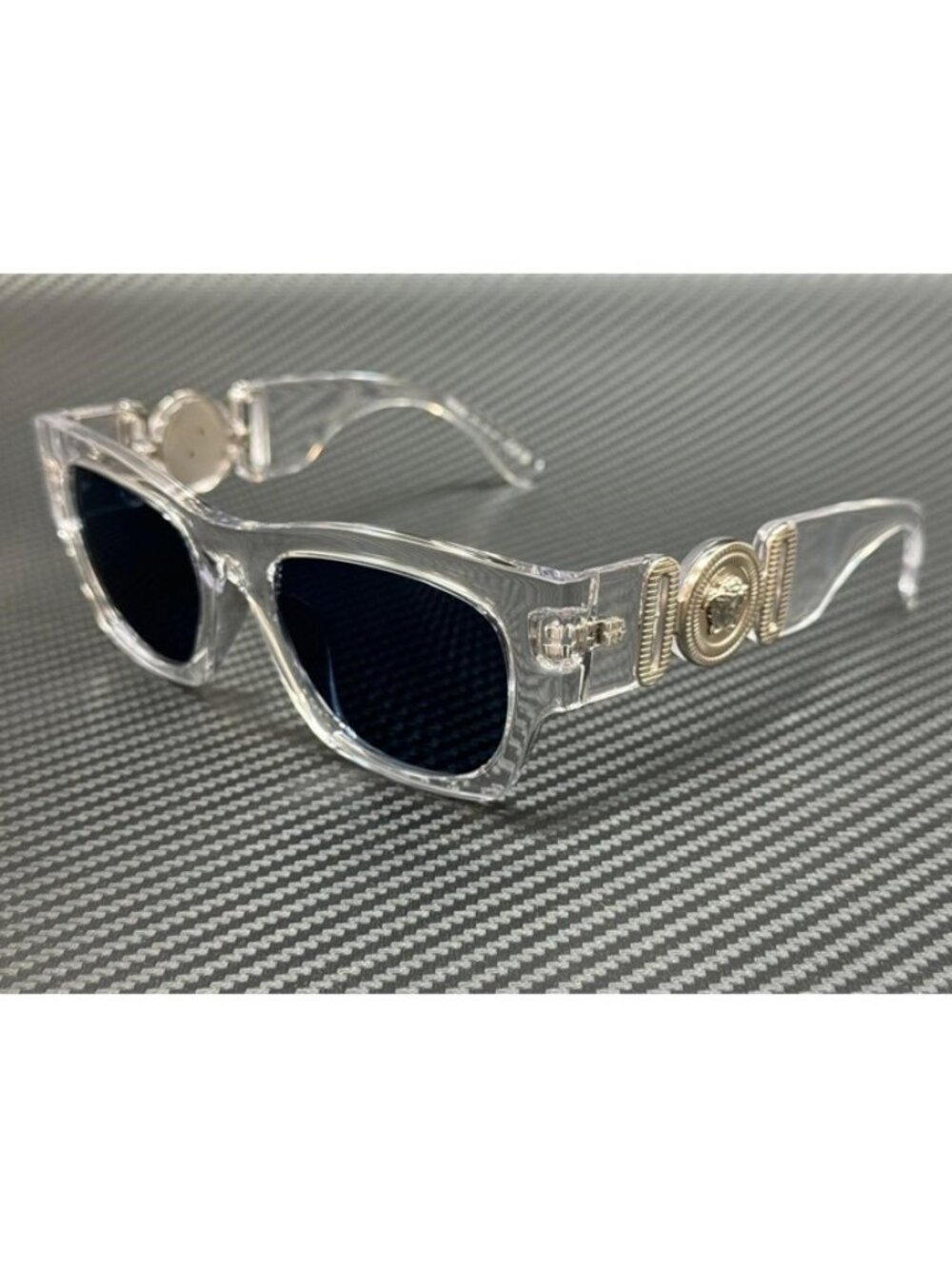 New Versace Men Crystal Sunglasses 52-19-140